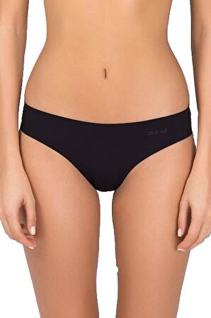 Kom Rosalinda Ultra Hafif Dikişsiz Siyah Külot