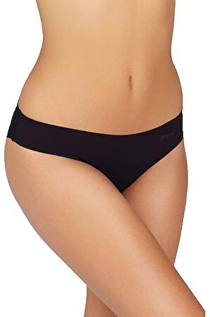 Kom Rosalinda Ultra Hafif Dikişsiz Siyah Külot