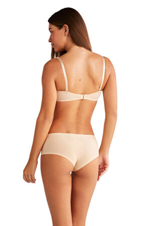 Kom Rosalinda Lazer Kesim Dikişsiz Ten Şort 