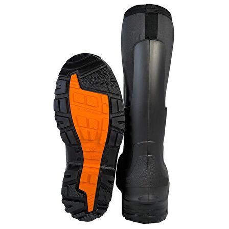 Polly Boot Ranger Outdoor Çizme Poliüretan Neopren Avcı Balıkçı Çizmesi Siyah