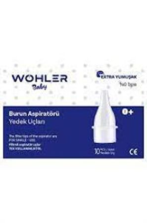 WOHLER BURUN ASPİRATÖRÜ YEDEK UÇ 10 LU (OTRİBEBE ASPİRATÖRE UYUMLU)