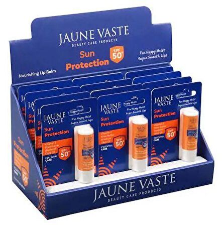 Jaune Vaste Sun Protection SPF50+ Lip Stick - 12'li Stand