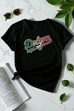 Erkek Dodgers Baskılı Tasarım Tshirt