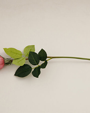 English Home Corsage Kumaş Tek Dal Yapay Çiçek Koyu Pembe