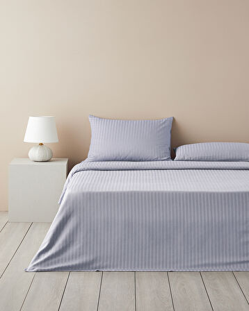 Crystal İpeksi Twill King Size Nevresim Takımı 240x220 cm Mavi