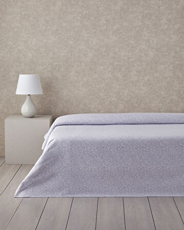 TIMELESS GARDEN Ecosoft Çift Kişilik Pike 200x220 cm Lila