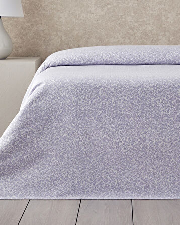 TIMELESS GARDEN Ecosoft Çift Kişilik Pike 200x220 cm Lila