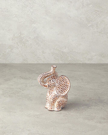 English Home Baby Elephant Biblo Kahve