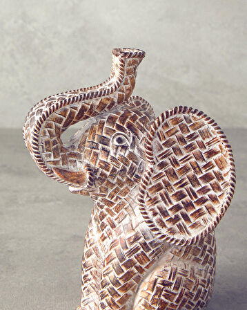 English Home Baby Elephant Biblo Kahve