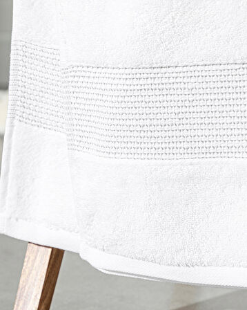 English Home Deluxe Pamuklu Low Twist Banyo Havlusu Beyaz