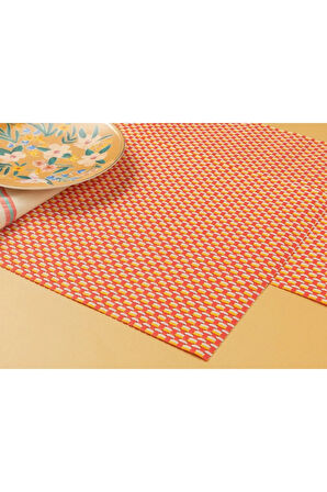 Sibyl Pvc 4'lü Amerıkan Servıs 30x45 Cm Turuncu
