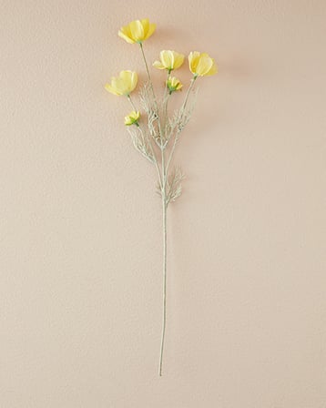 Daisy Tek Dal Yapay Çiçek Sarı
