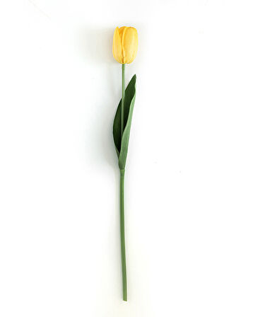 Tulip Garden Tek Dal Yapay Çiçek Sarı