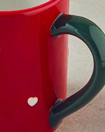 Lovely Penguins Dolomite 2'li Yılbaşı Kupa 400 ml Kırmızı