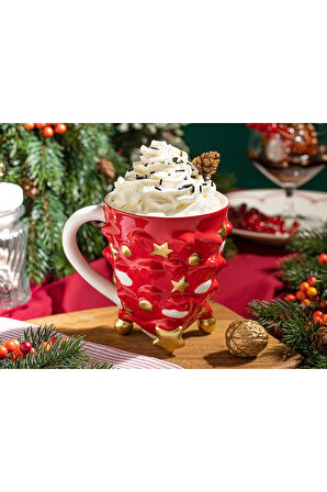 Pine Tree Dolomite Kupa 300 ml Kırmızı