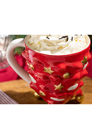 Pine Tree Dolomite Kupa 300 ml Kırmızı