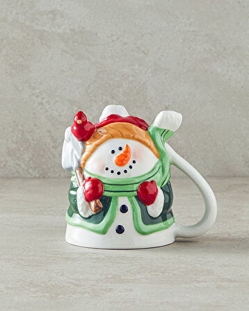 Cheery Snowman Dolomite Yılbaşı Kupa 300 ml Renkli
