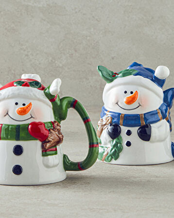 Cheery Snowman Dolomite Yılbaşı Kupa 300 ml Renkli