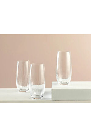Pagrus Kristal 3'lü Meşrubat Bardağı 350 ml