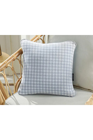 Odesa Dokuma Kırlent Kılıfı 42x42 Cm Bebe Mavi