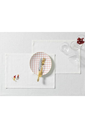 Winter Enjoy Pamuk Amerıkan Servıs 30x45 Cm Krem