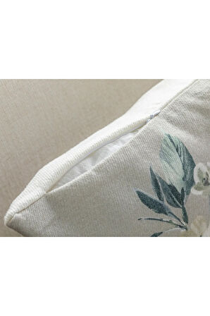 Lerna Baskılı Kırlent Kılıfı 45x45 Cm Gri