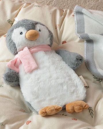 English Home Little Penguin Pelüş Sıcak Su Torbası Ekru