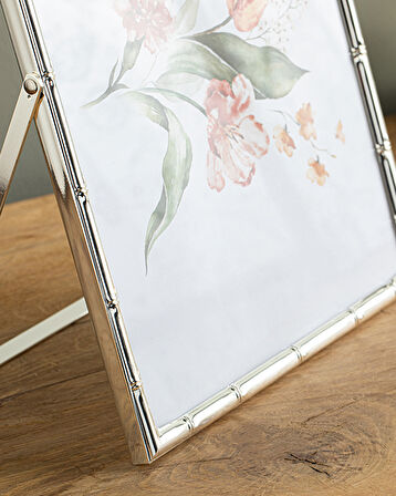 English Home Bamboo Metal Çerçeve Silver