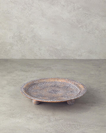 English Home Cozy Polyresin Dekoratif Tepsi Kahve