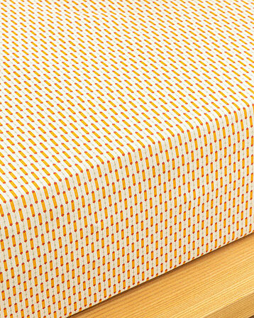 English Home Diamond Stripe Kolay Ütülenir Tek Kişilik Çarşaf Sarı