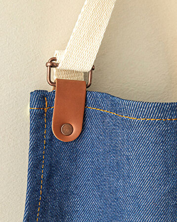 Alas Pamuk Mutfak Önlüğü Lacivert