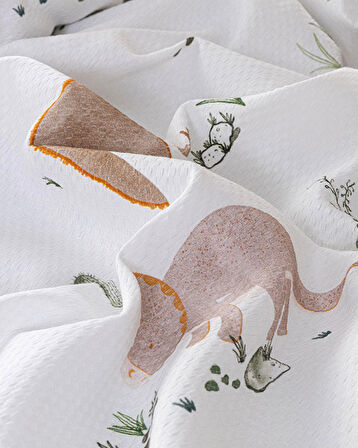 English Home Dinazor Pamuk Çocuk Pike Bej