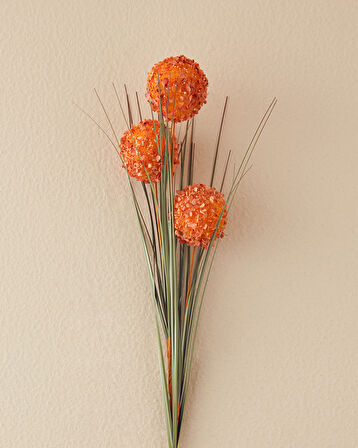 English Home Grass Bush Tek Dal Yapay Çiçek Kahve