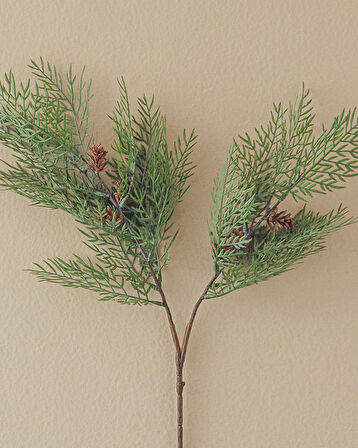 English Home Birch Leaf Spray Tek Dal Yapay Çiçek Yeşil