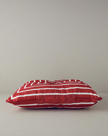 English Home Northsea Pamuk Dekoratif Minder Beyaz - Bordo