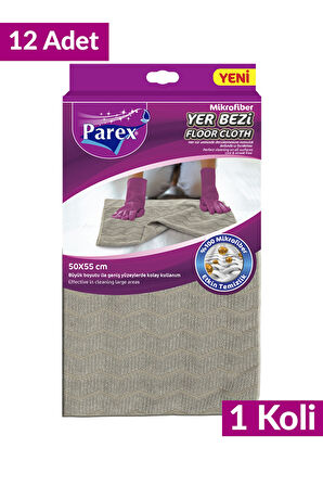 Mikrofiber Yer Bezi 50 x 55 cm 12 Paket 1 Koli