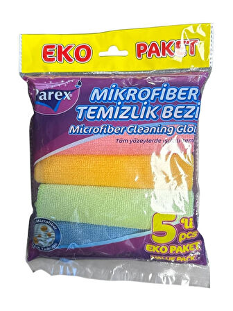 PParex Mikrofiber Temizlik Bezi Eko Paket 5 li