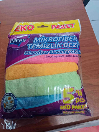 PParex Mikrofiber Temizlik Bezi Eko Paket 5 li