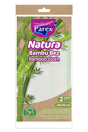 Natura Bambu Bez 2'li 30 x 30 cm 24 Paket 1 Koli