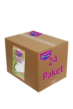 Natura Bambu Bez 2'li 30 x 30 cm 24 Paket 1 Koli