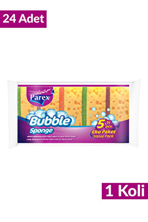 Bubble Sünger Düz 5'li 24 Paket 1 Koli
