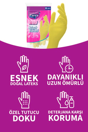 Trend Bulaşık Eldiveni Orta Boy