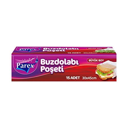 Parex 15'li Büyük Boy Buzdolabı Poşeti
