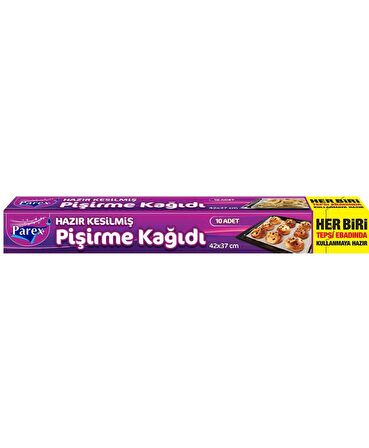 Parex Pişirme Kağıdı Kesilmiş 10'lu