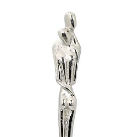 Vitale Metal Sarılan Çift Obje 15x63 cm AK.IJ0021