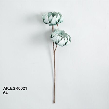 Vitale İnci Yeşil Süpürmeli Göbekli Model Yapay Çiçek AK.ESR0021