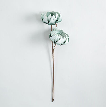 Vitale İnci Yeşil Süpürmeli Göbekli Model Yapay Çiçek AK.ESR0021