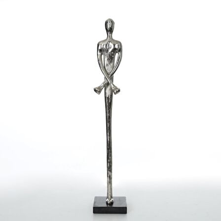 Vitale Sadu Büyük Dekoratif Figür Silver 75 cm AK.IJ0028