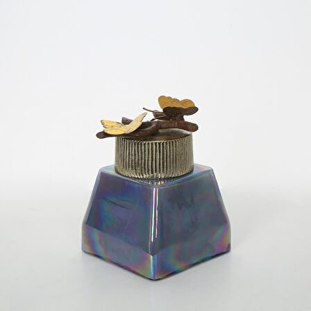 Vitale Turkuaz Cam Küçük Dekoratif Obje