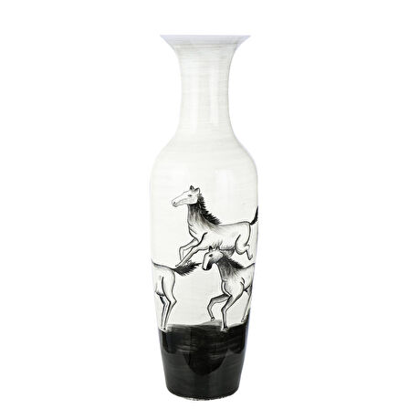 Vitale Cheval Seramik Vazo 100 cm AK.WLT0532